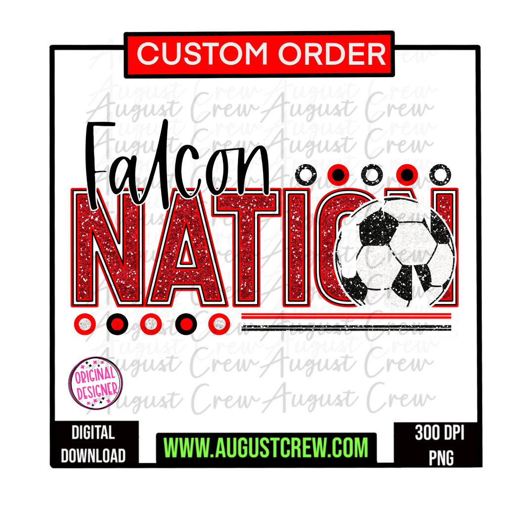 Glitter Mascot Sport #2| Nation|  Custom| Digital Download