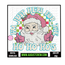 Load image into Gallery viewer, I&#39;m Just Here For The Ho&#39;s| Santa| Pastel|  Retro|   Digital Download
