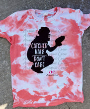 Load image into Gallery viewer, Catcher Hair Dont Care| Softball| Catcher | Marble Dyed Shirt
