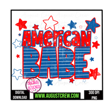 Load image into Gallery viewer, American Babe| July 4th| Digital Download
