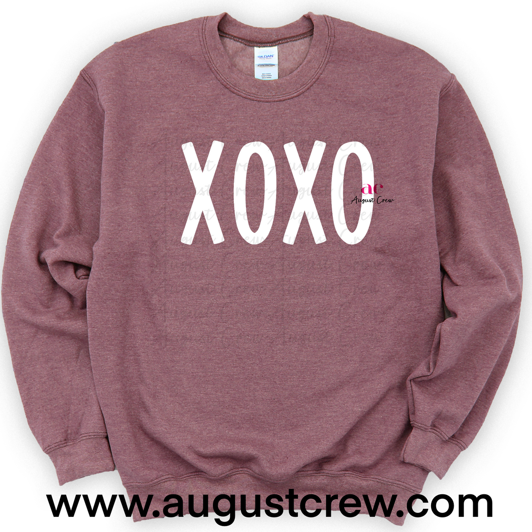 XOXO |  Valentines | COLORS WILL VARY |  Crew Sweater
