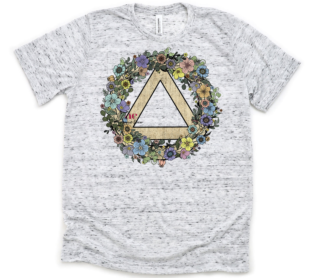 Flower Circle A|  T shirt (non bleached)