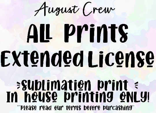 All Prints Extended Sublimation License