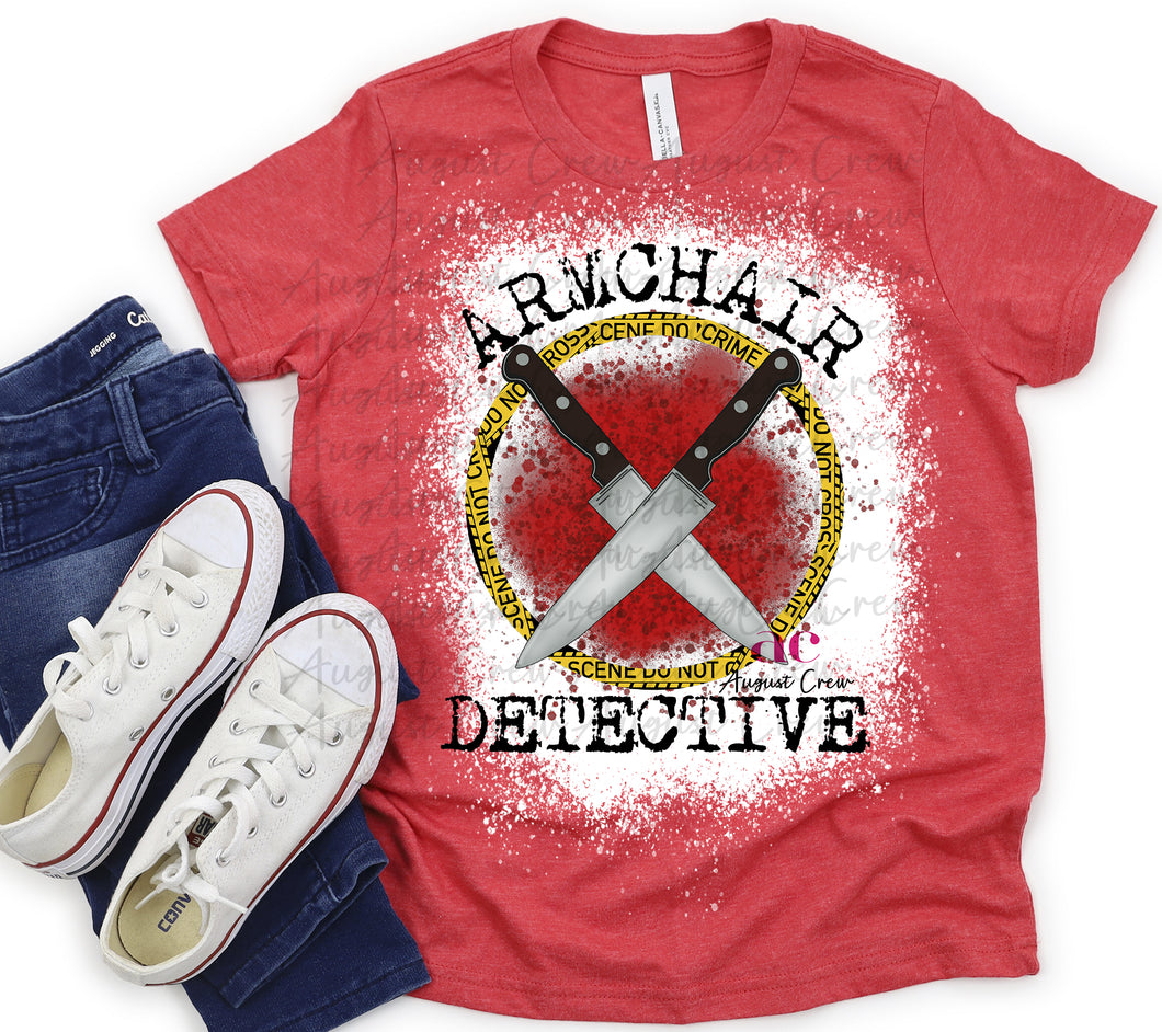 Armchair Detective | True Crime  | Shirt (Bleached)