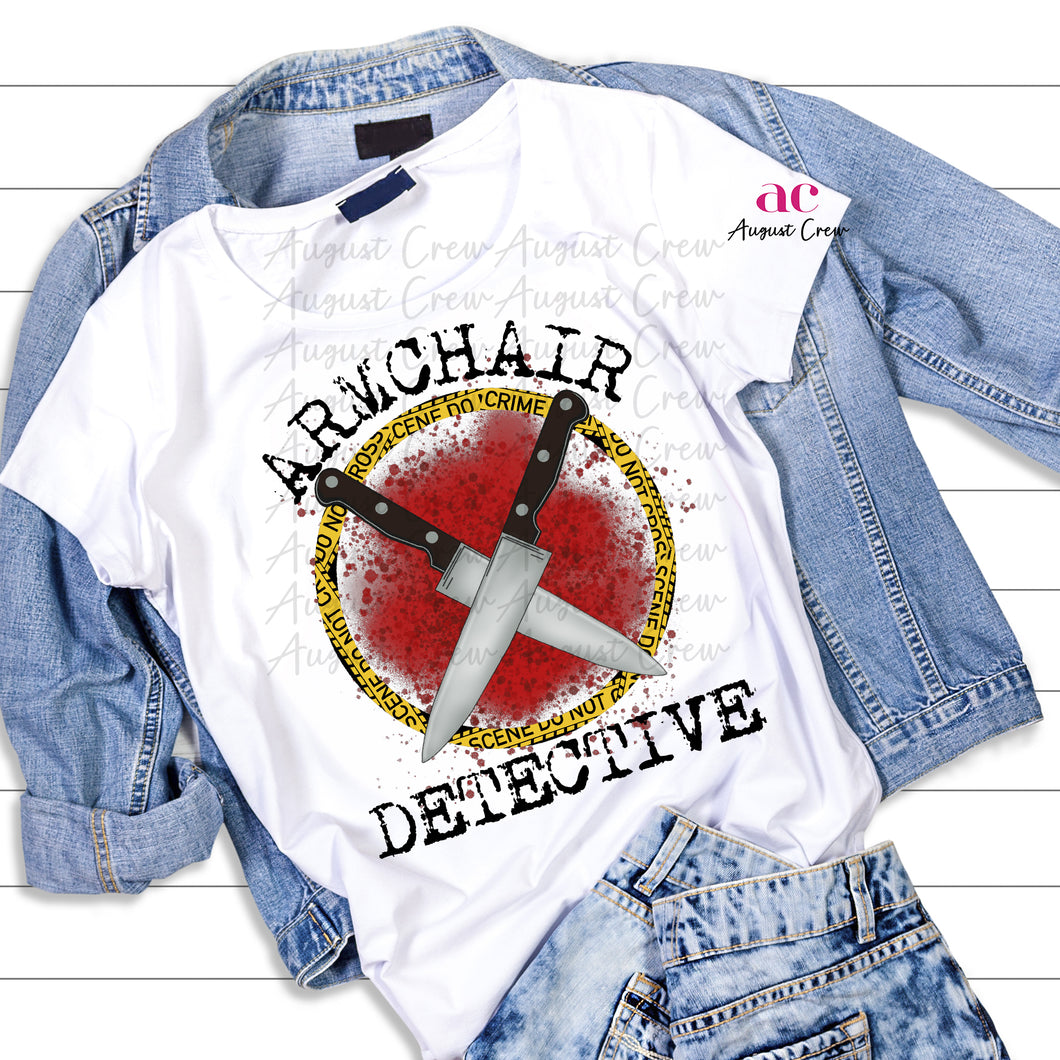 Armchair Detective | True Crime  | Shirt (non bleached)