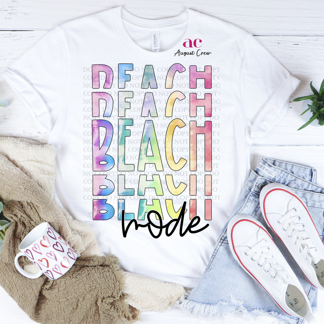 Beach Mode| Tie Dye | Shirt