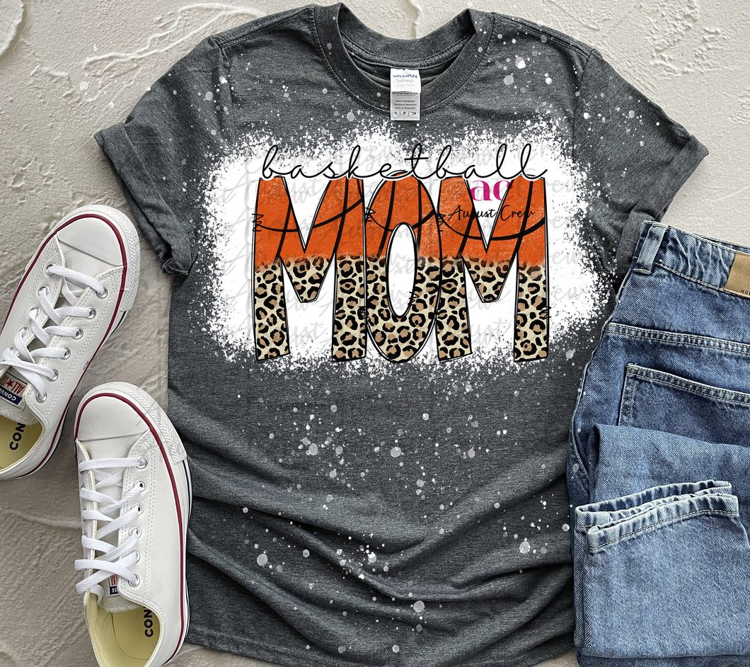 Basketball Mom | T shirt (Bleached)