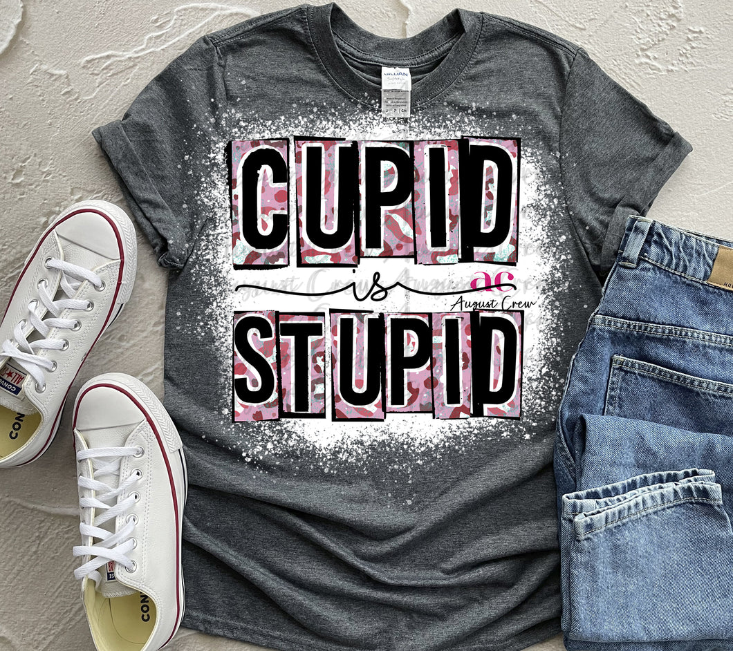 Cupid is Stupid | T shirt (Bleached)