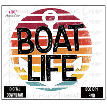 Load image into Gallery viewer, Boat Life| Orange| Retro|  Digital Download
