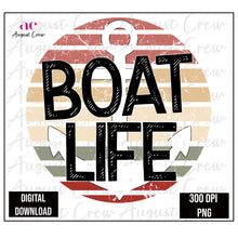 Load image into Gallery viewer, Boat  Life|  Mauve| Retro|  Digital Download
