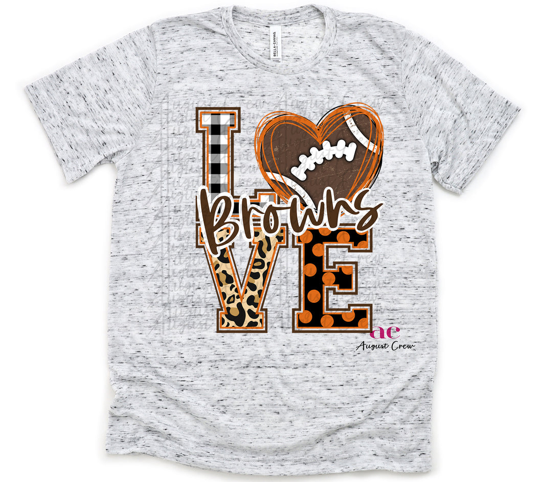 LOVE| Browns| T shirt