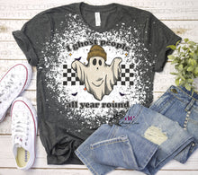 Load image into Gallery viewer, Ghost People Year Round |   Bleached Sweatshirt OR T shirt

