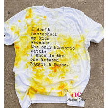 Load image into Gallery viewer, Home School  |yellow  |hand dyed| Tshirt OR Sweater
