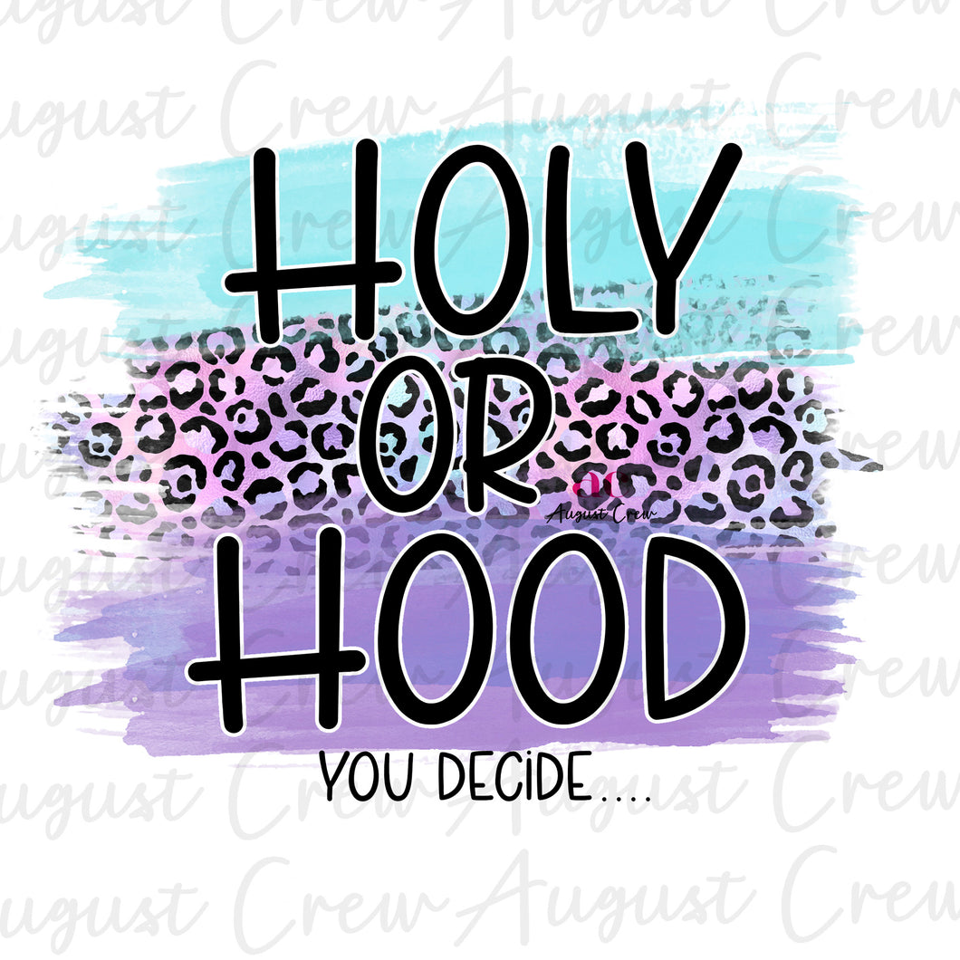 Holy Or Hood |Leopard| Blue & Purple | DIGITAL DOWNLOAD