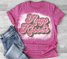 Load image into Gallery viewer, Hugs and Kisses|  Retro Valentines | Bleached |  T shirt
