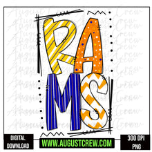 Load image into Gallery viewer, Rams Doodle |Digital Download
