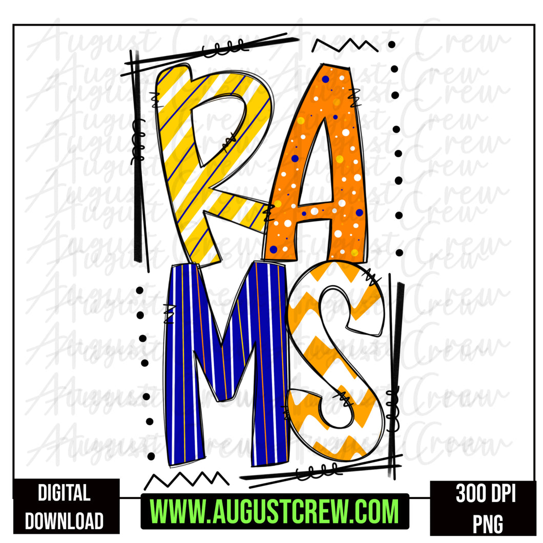 Rams Doodle |Digital Download