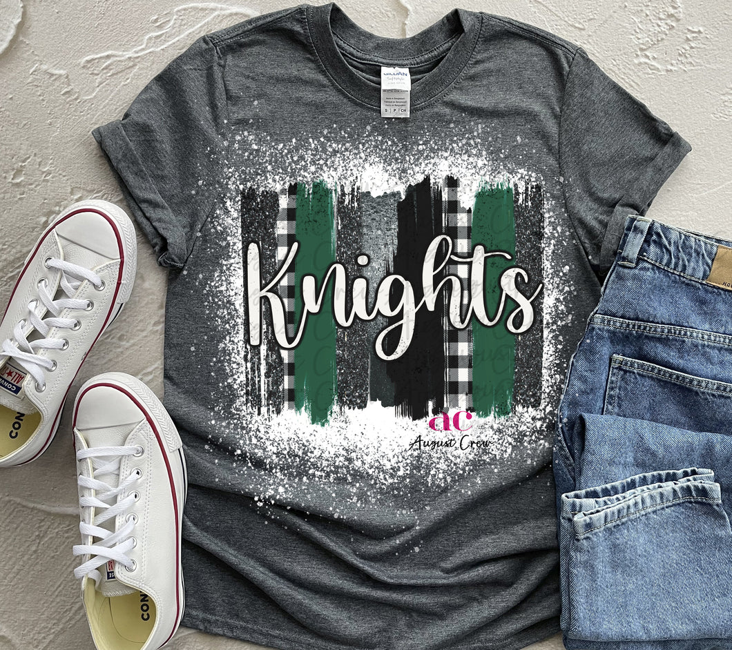 Knights Paint Splash | School Spirit | T-Shirt |BLEACHED