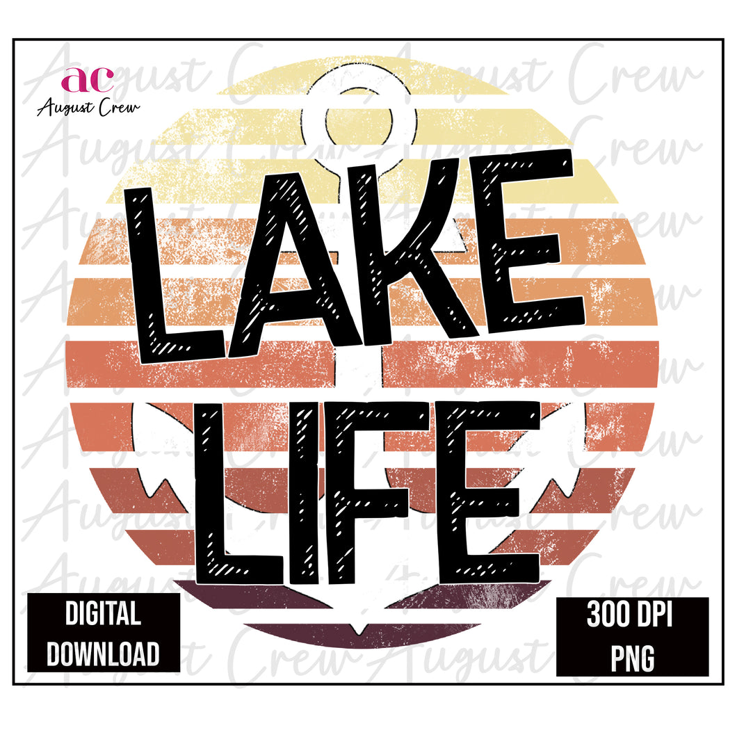 Lake Life|  Neutral Colors | Retro|  Digital Download