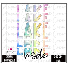 Load image into Gallery viewer, Lake Mode| Tie Die| Digital Download
