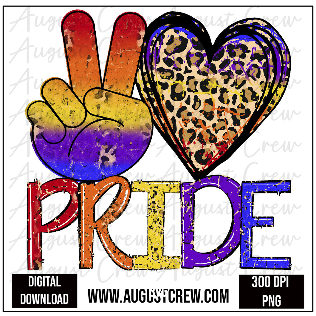 Pride Peace Love |  Digital Design