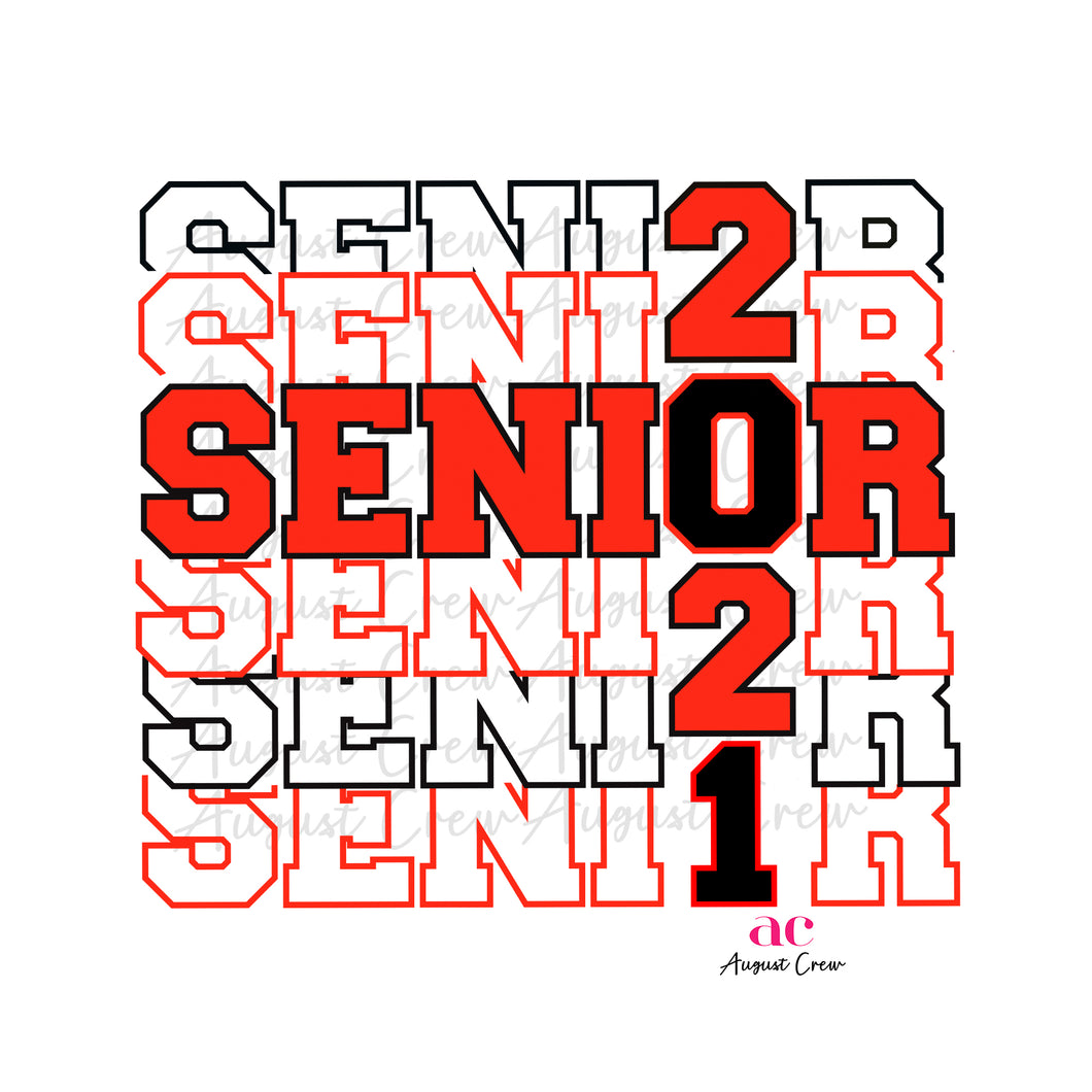Senior| 2021| Red & Black| DIGITAL DOWNLOAD