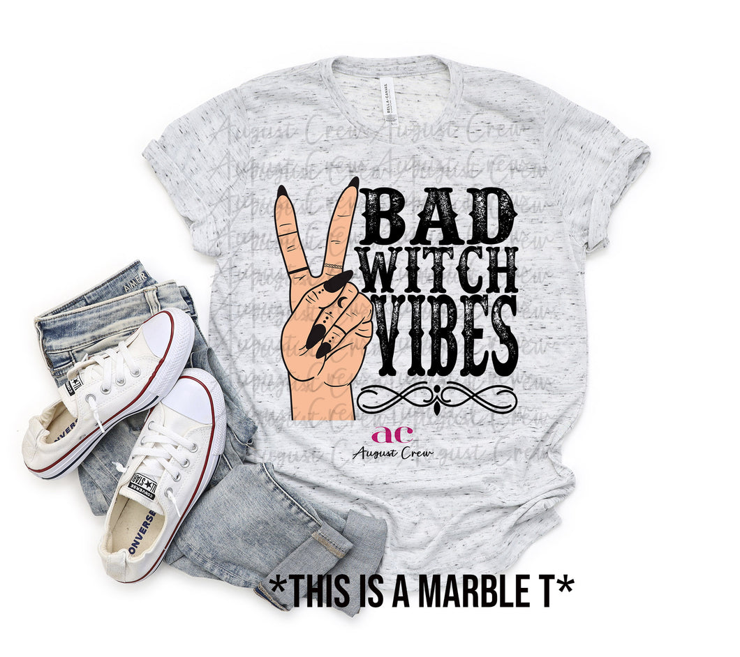 Bad Witch | Peace Hand| T shirt (non bleached)
