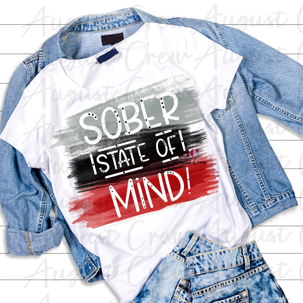 Sober State of Mind | Red & Black | Shirt