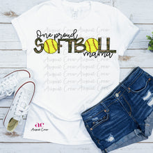 Load image into Gallery viewer, One Proud softball Mama | Digital Design
