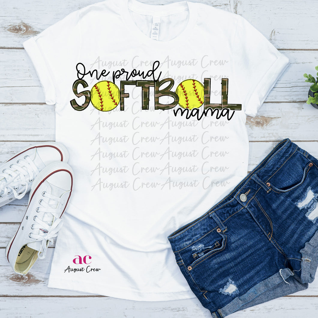 Softball Mama Camol | Shirt