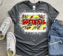 Load image into Gallery viewer, Softball  Mama | Leopard|  Sweatshirt OR T shirt
