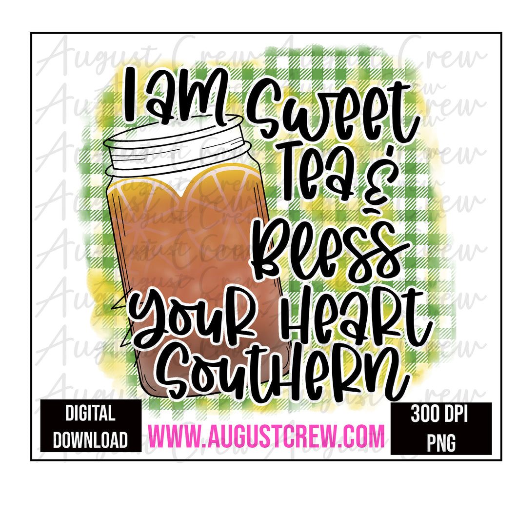 Sweet Tea & Bless Your Heart | Digital Design