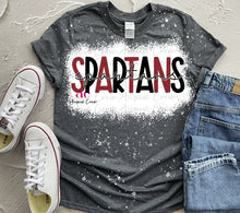 Load image into Gallery viewer, CUSTOM School Spirit #3| T shirt (Bleached)
