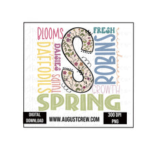 Load image into Gallery viewer, Spring Typography|  Digital Download
