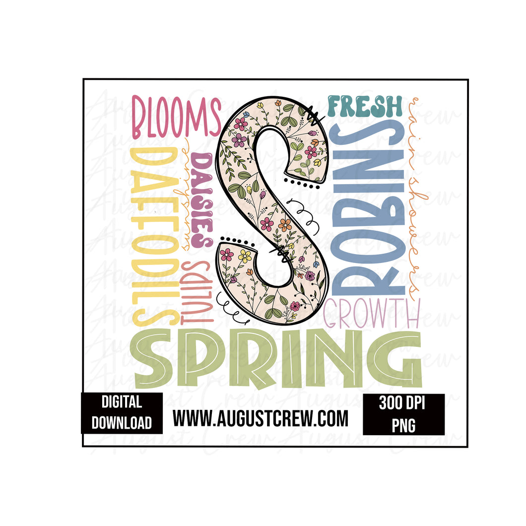 Spring Typography|  Digital Download