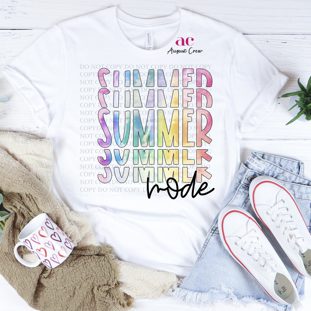 Summer Mode| Tie Dye | Shirt