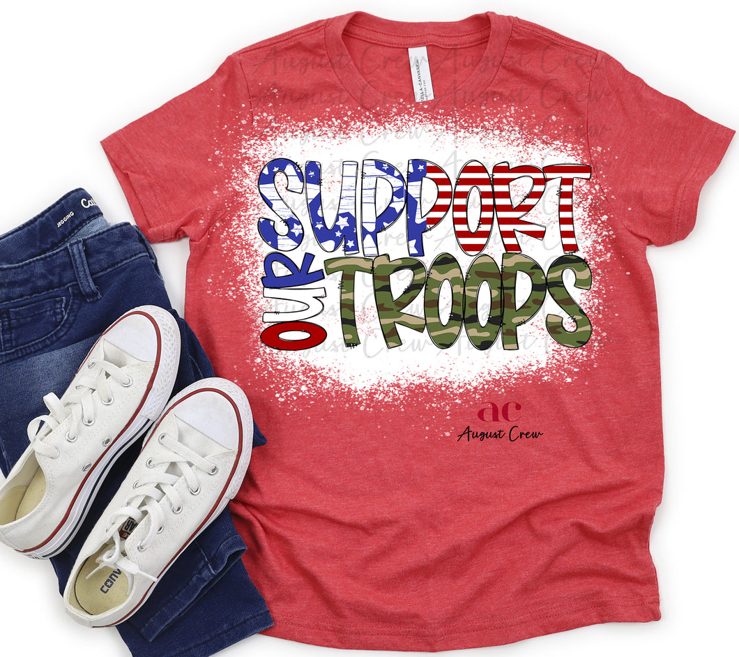Support Our Troops | T shirt (Bleached)